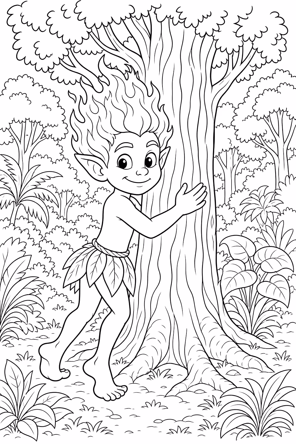 Folclore para colorir — desenho para imprimir