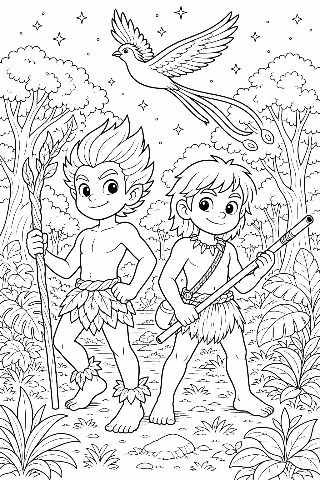 Folclore para colorir — desenho para imprimir