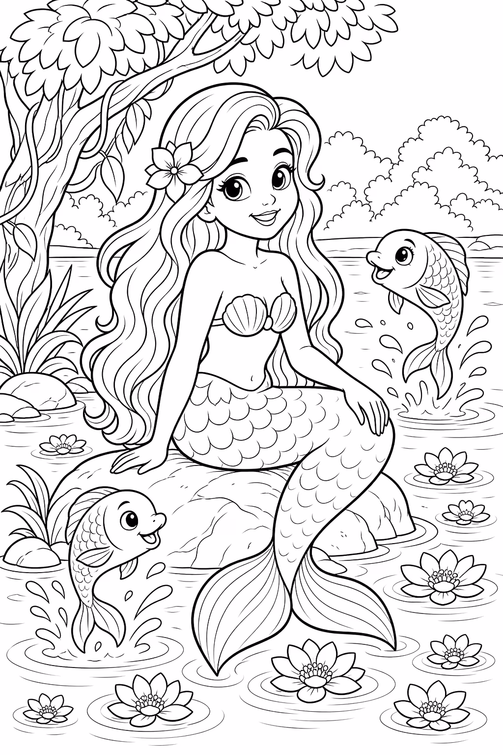 Folclore para colorir — desenho para imprimir