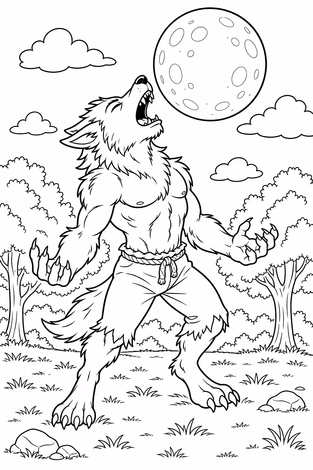Folclore para colorir — desenho para imprimir