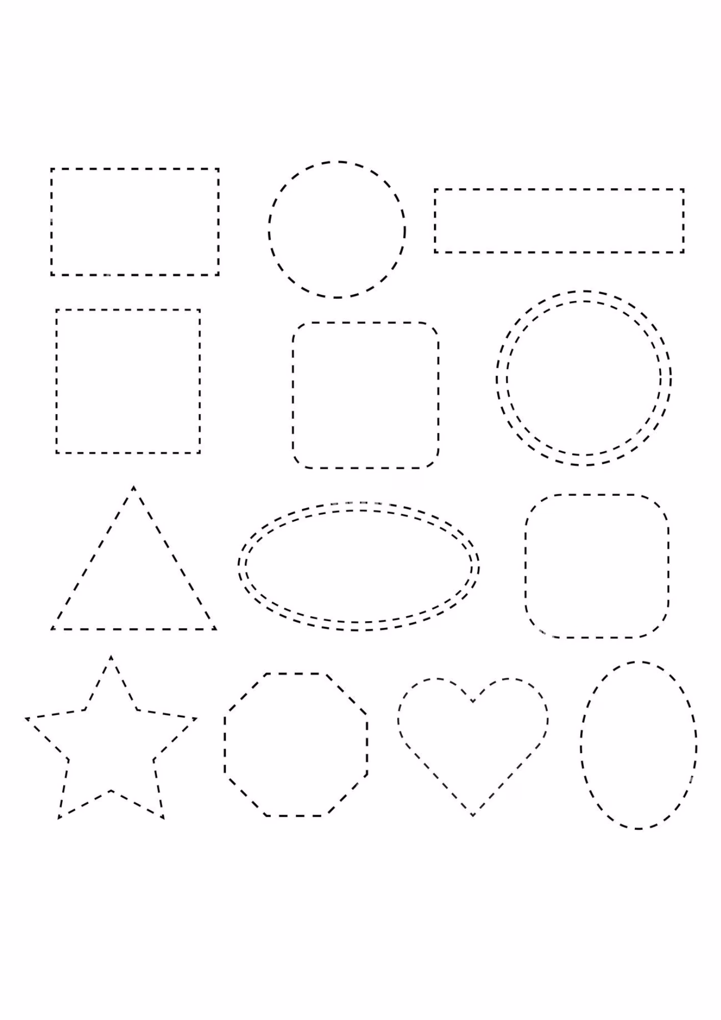 Formas geometricas e para colorir — desenho para imprimir