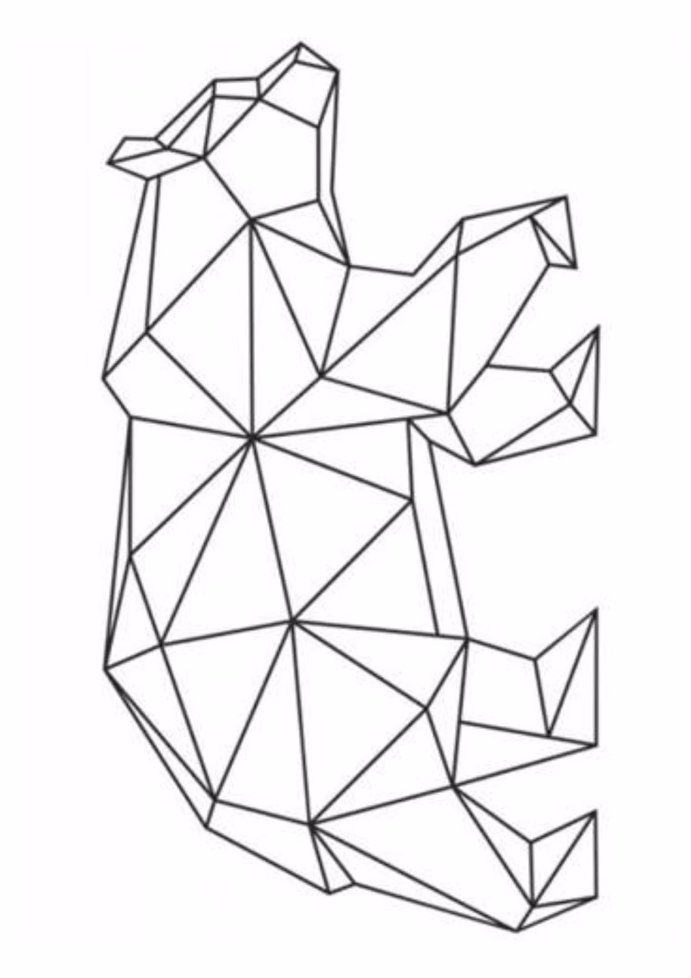 Formas geometricas e para colorir — desenho para imprimir