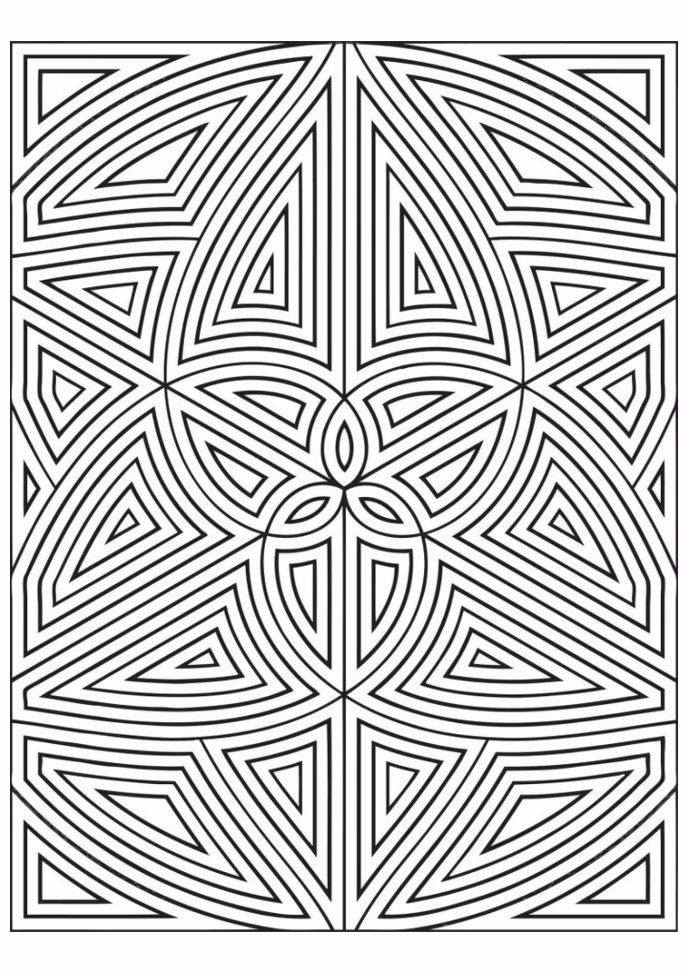 Formas geometricas e para colorir — desenho para imprimir