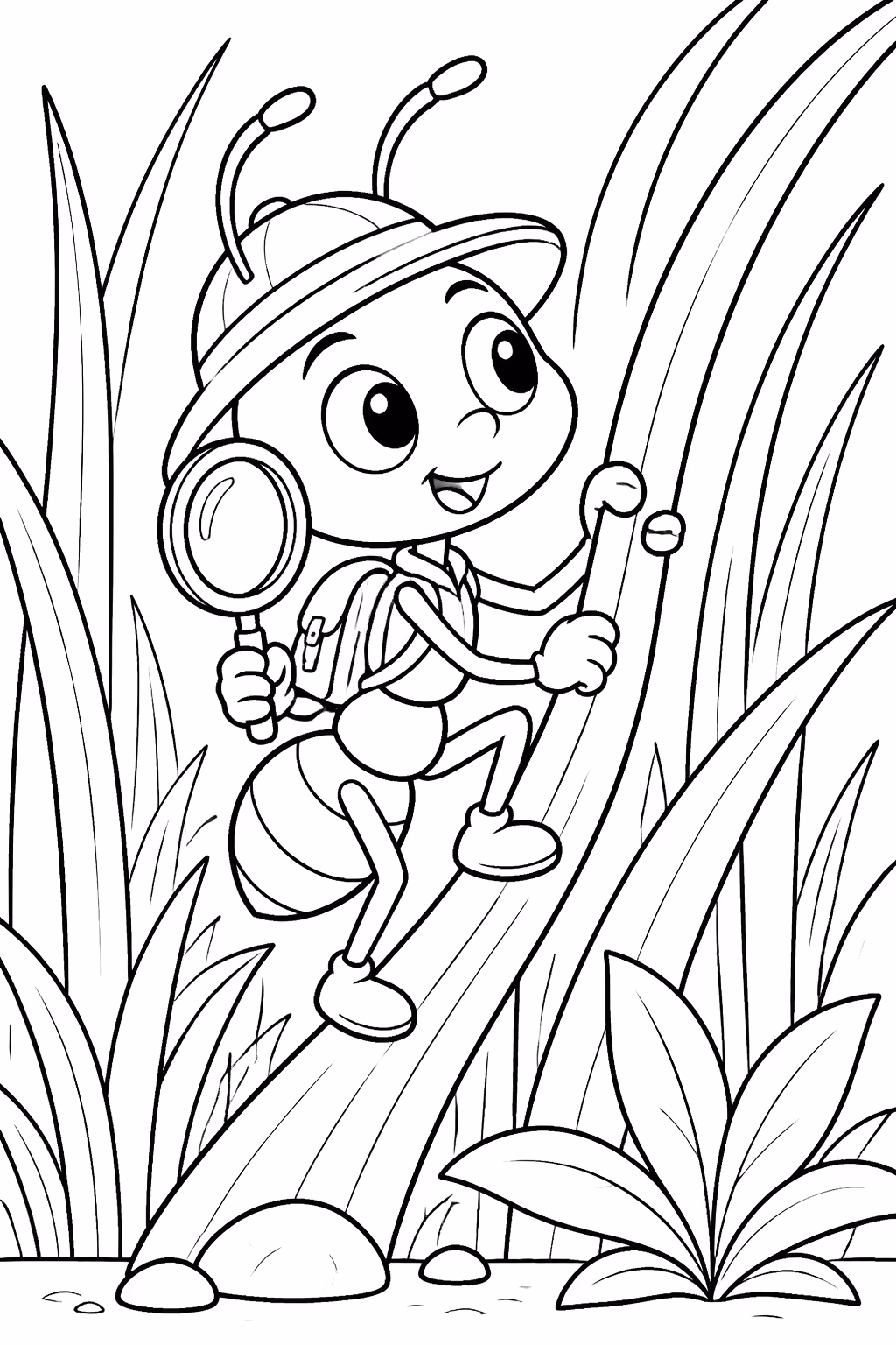 Formigas para colorir — desenho para imprimir