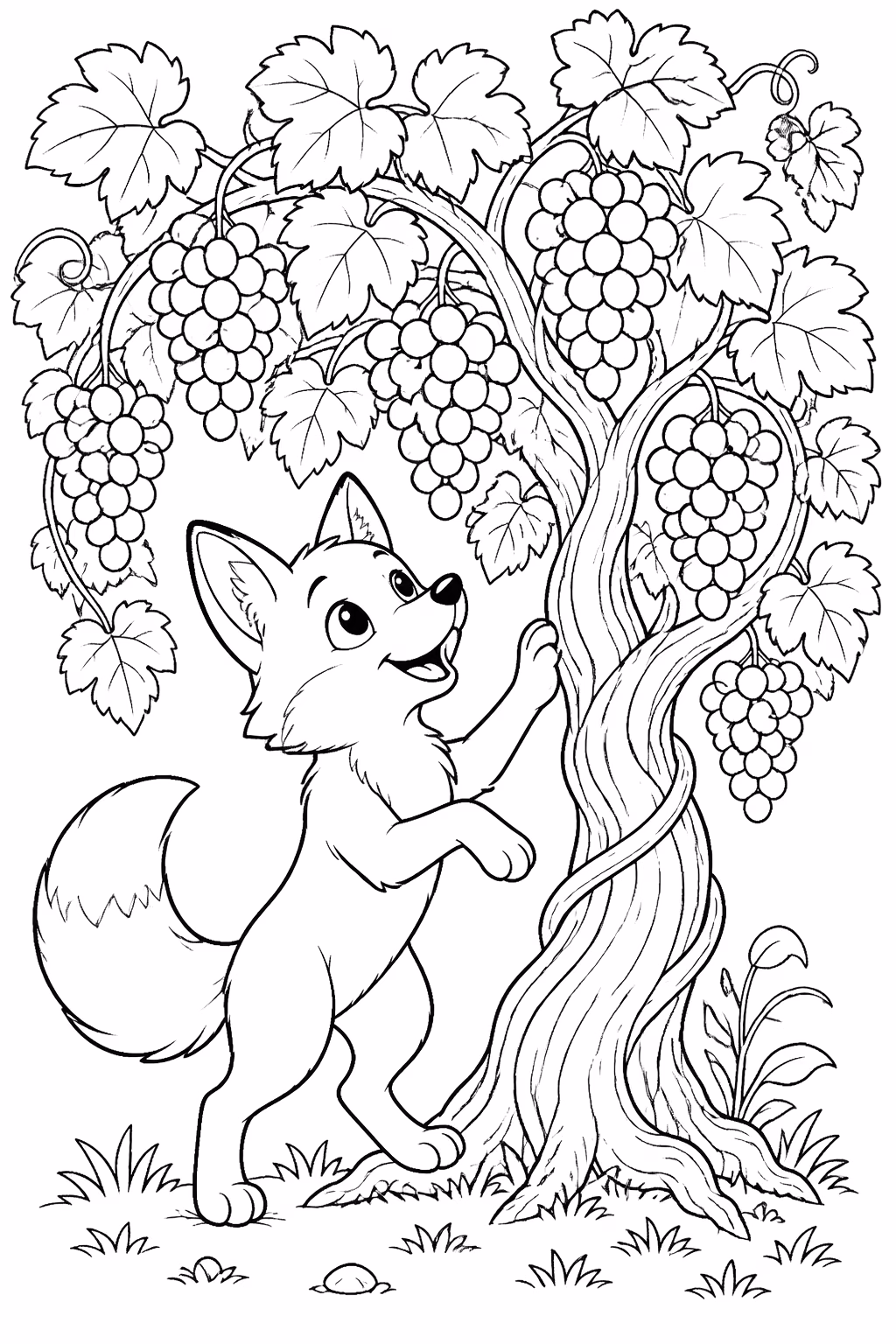 Frutas para colorir — desenho para imprimir