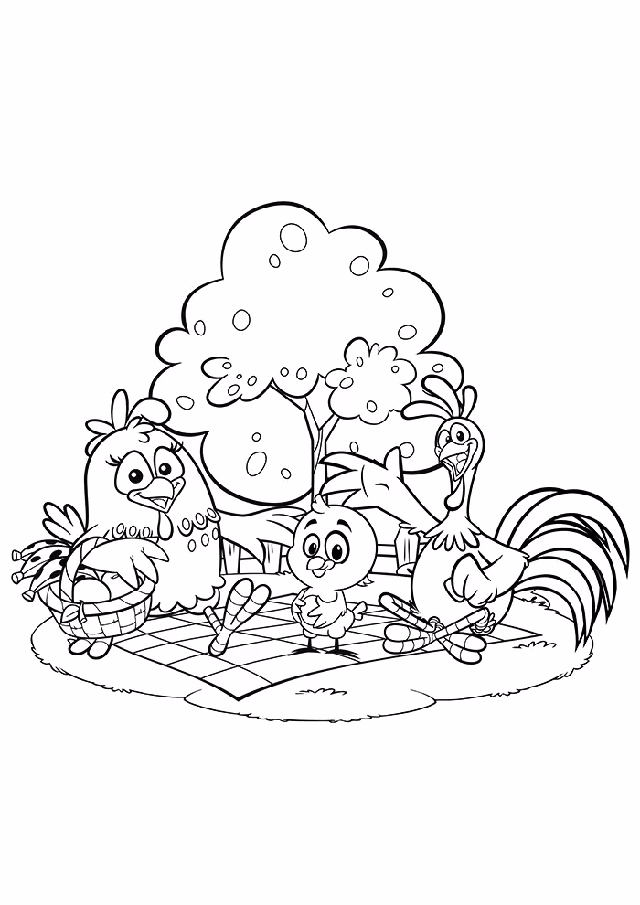 Galinha pintadinha para colorir — desenho para imprimir