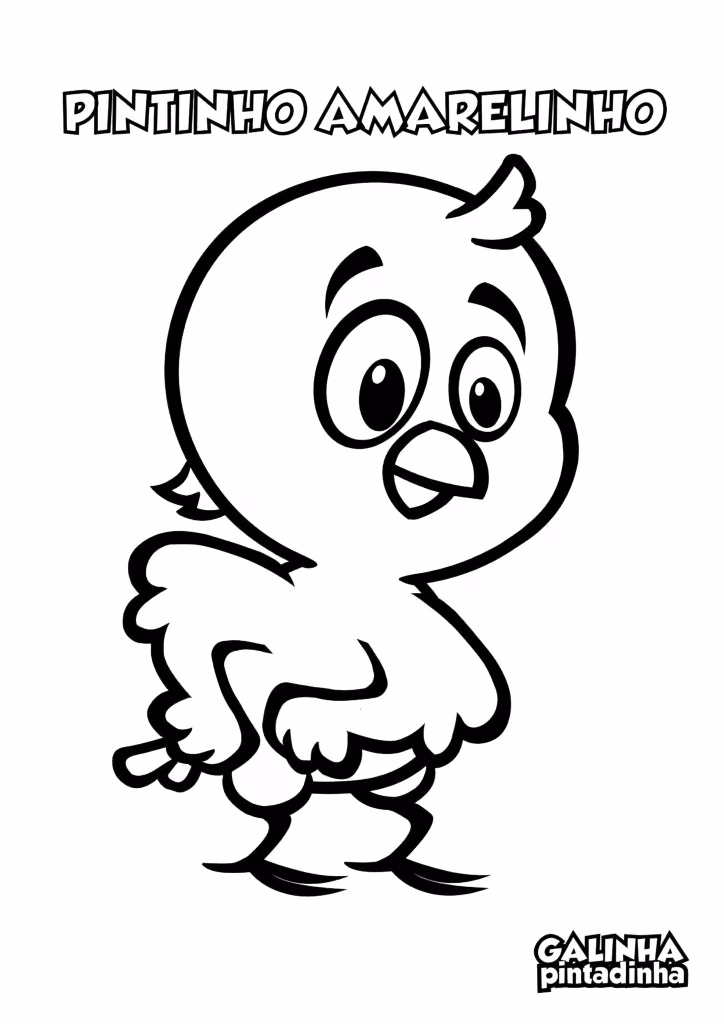 Galinha pintadinha para colorir — desenho para imprimir