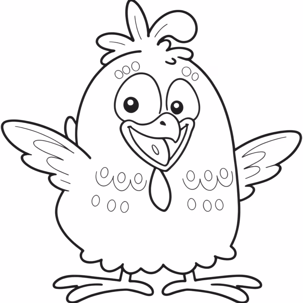 Galinha pintadinha para colorir — desenho para imprimir