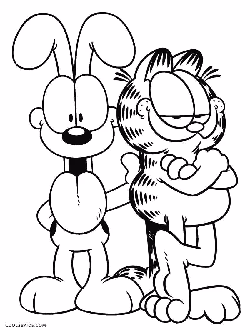 Garfield para colorir — desenho para imprimir