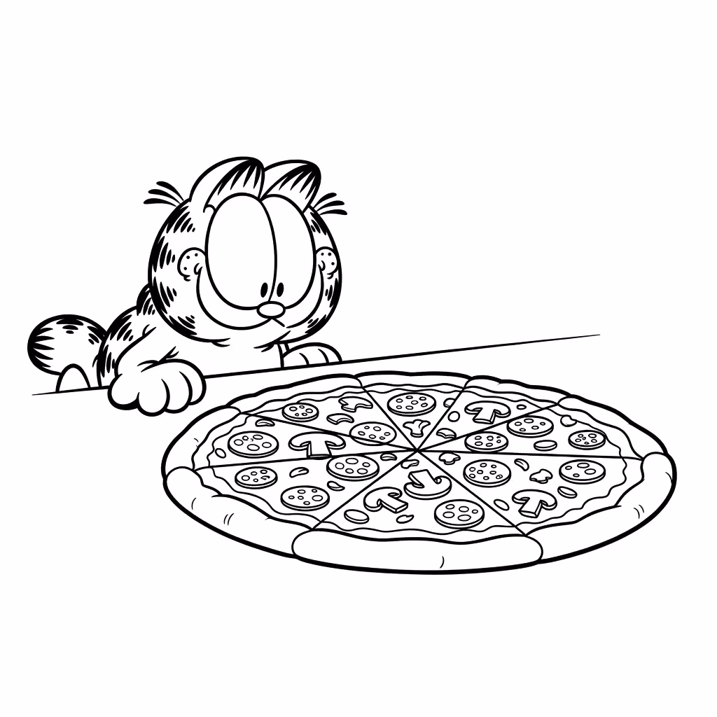 Garfield para colorir — desenho para imprimir