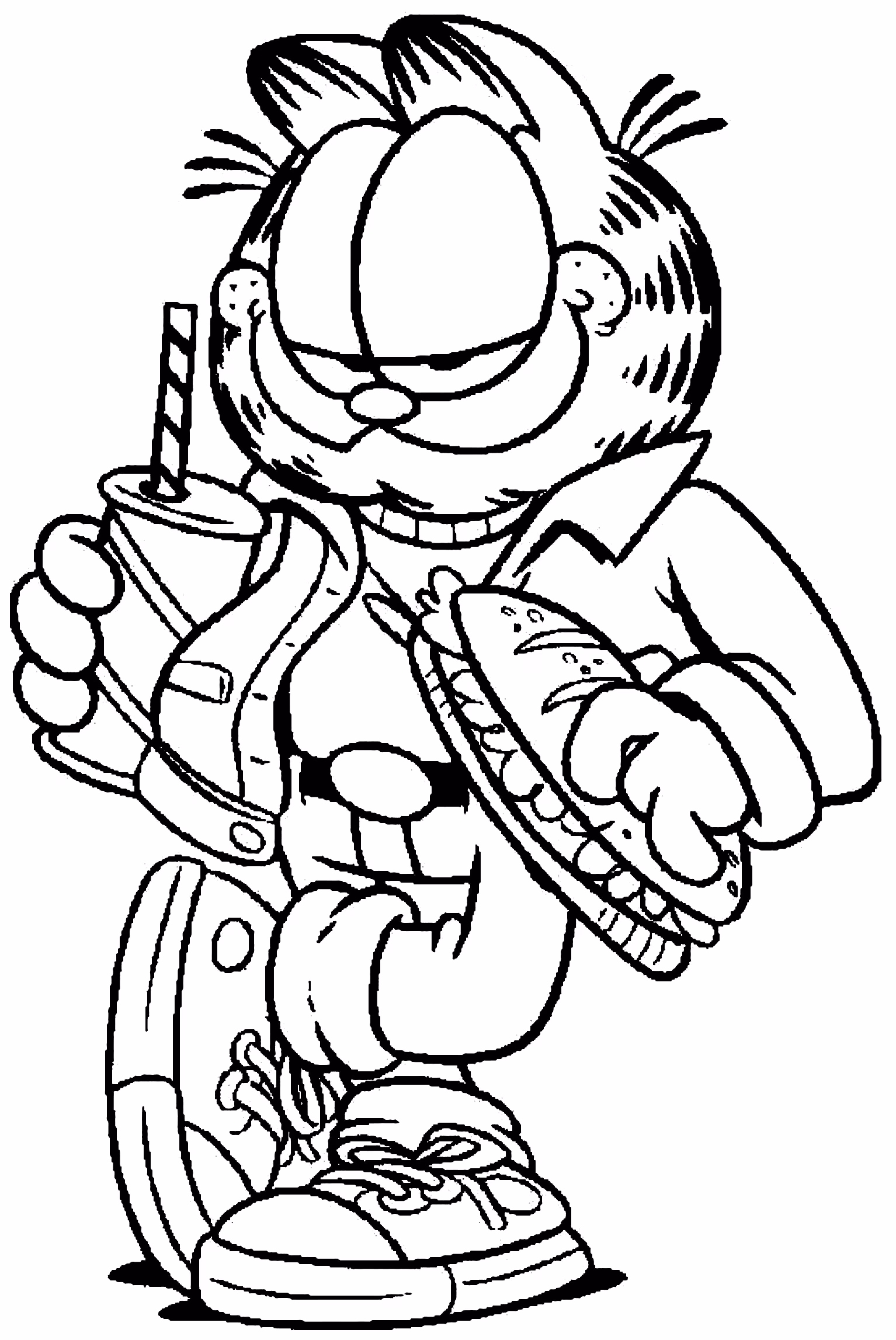 Garfield para colorir — desenho para imprimir
