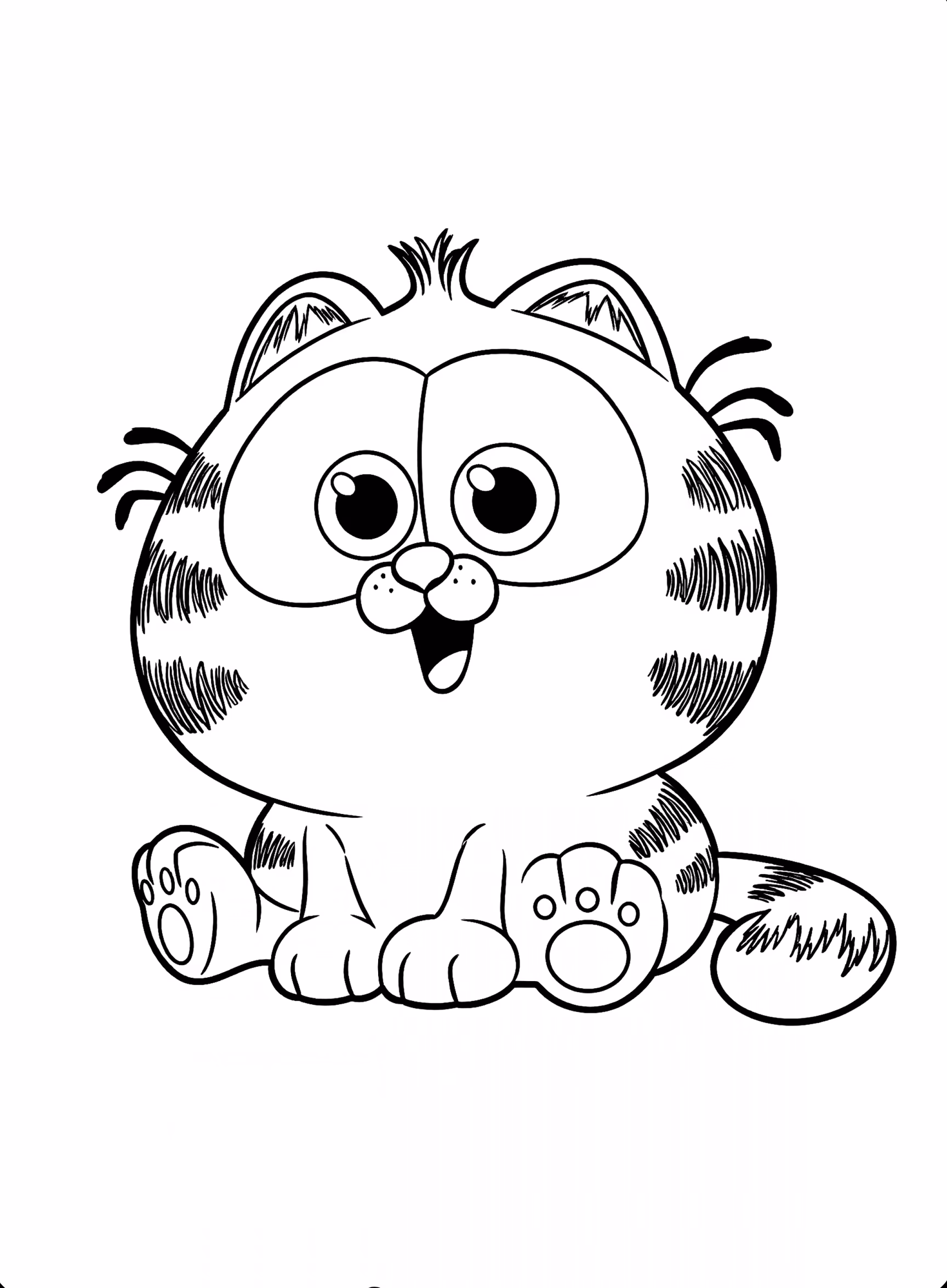 Garfield para colorir — desenho para imprimir