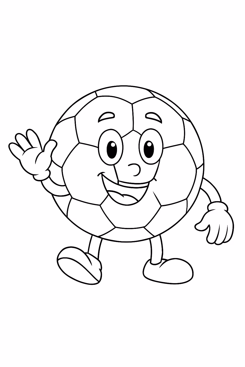 A bola da copa do mundo para colorir — desenho para imprimir