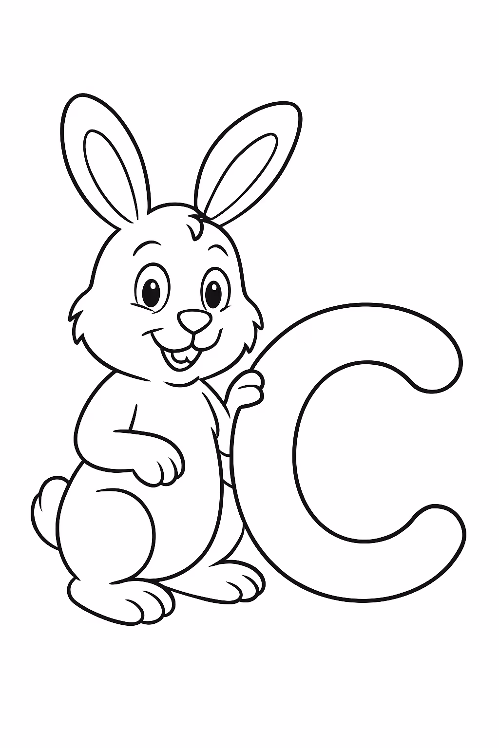A letra c para colorir — desenho para imprimir