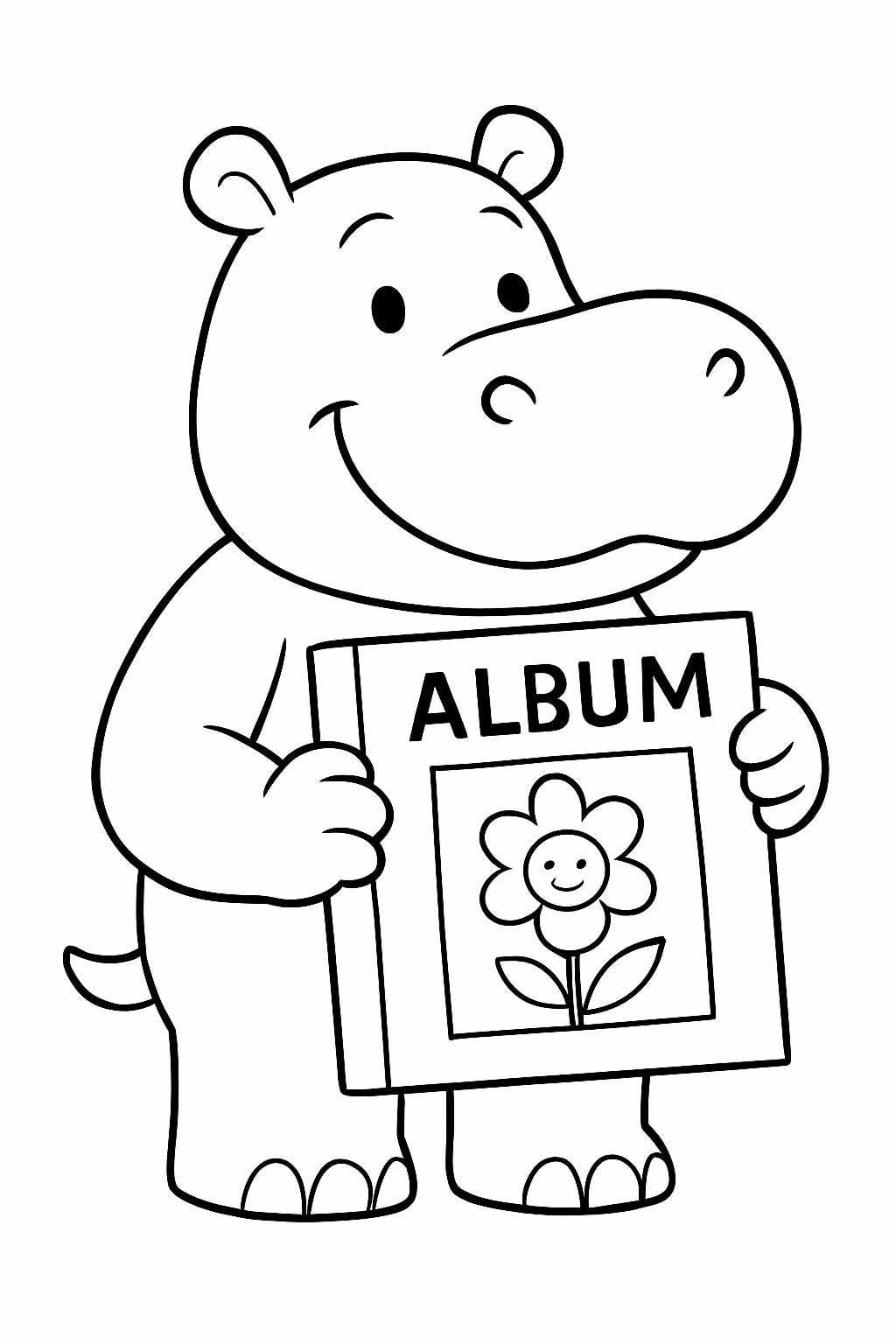 Album da copara fazer de papel para colorir — desenho para imprimir