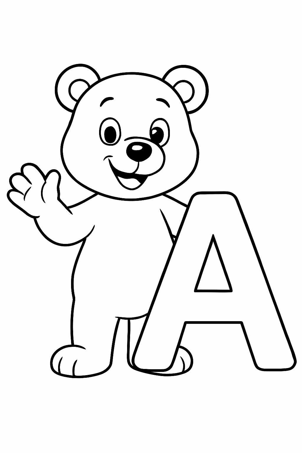 Alfabeto para colorir — desenho para imprimir