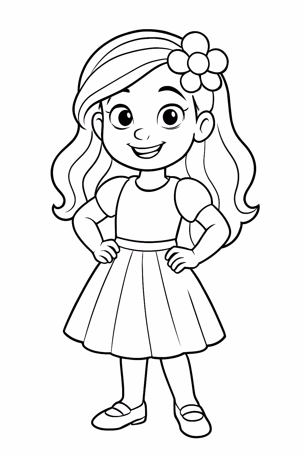 Ana castela para colorir — desenho para imprimir