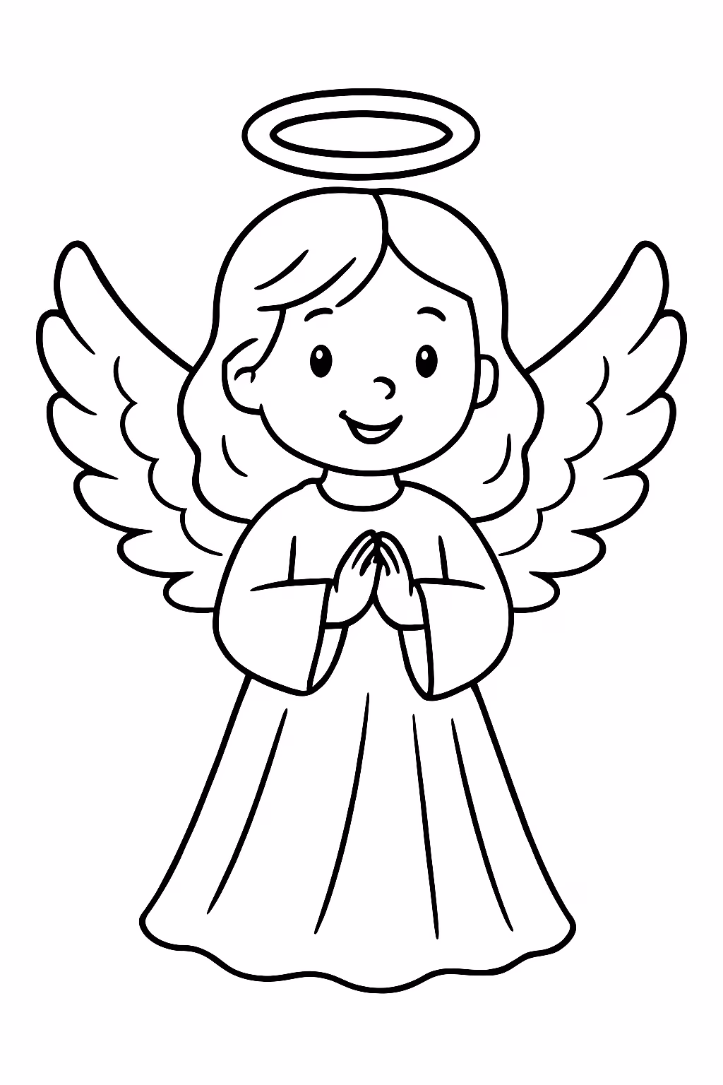 Angel para colorir — desenho para imprimir