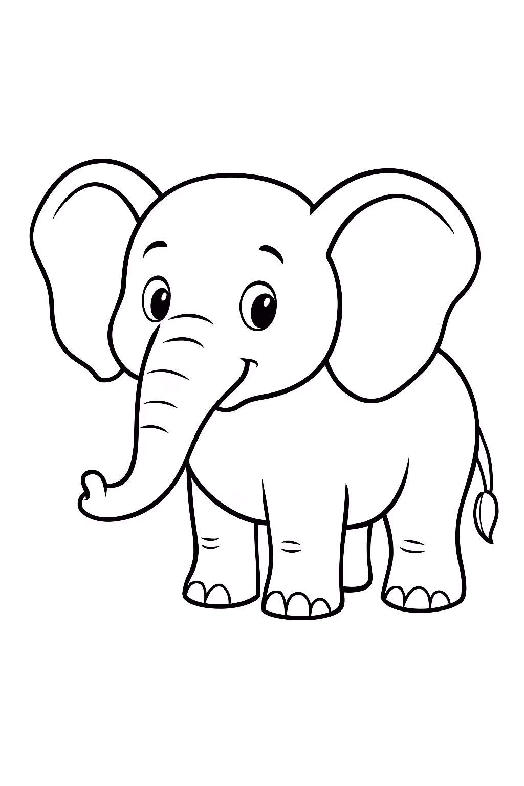 Animal helefante para colorir — desenho para imprimir