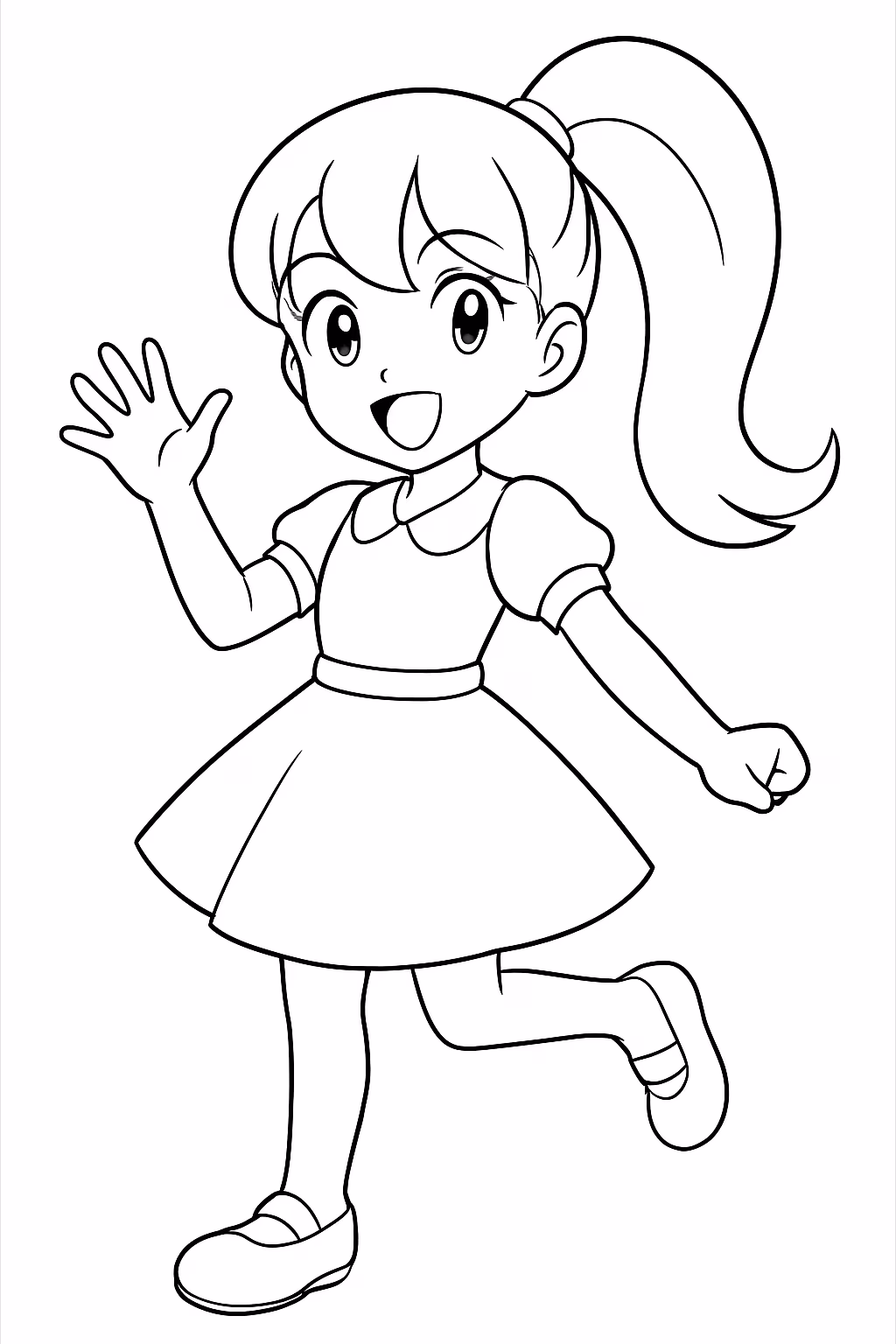 Anime de hori sam para colorir — desenho para imprimir