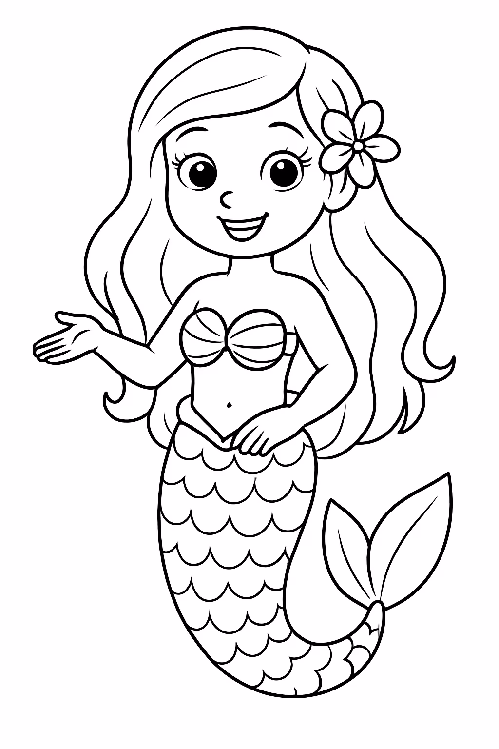 Arielly para colorir — desenho para imprimir