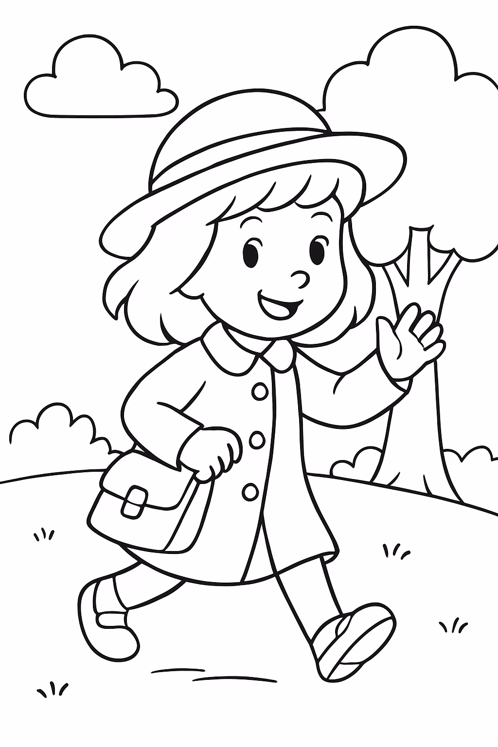 As aventuras de madelaine para colorir — desenho para imprimir