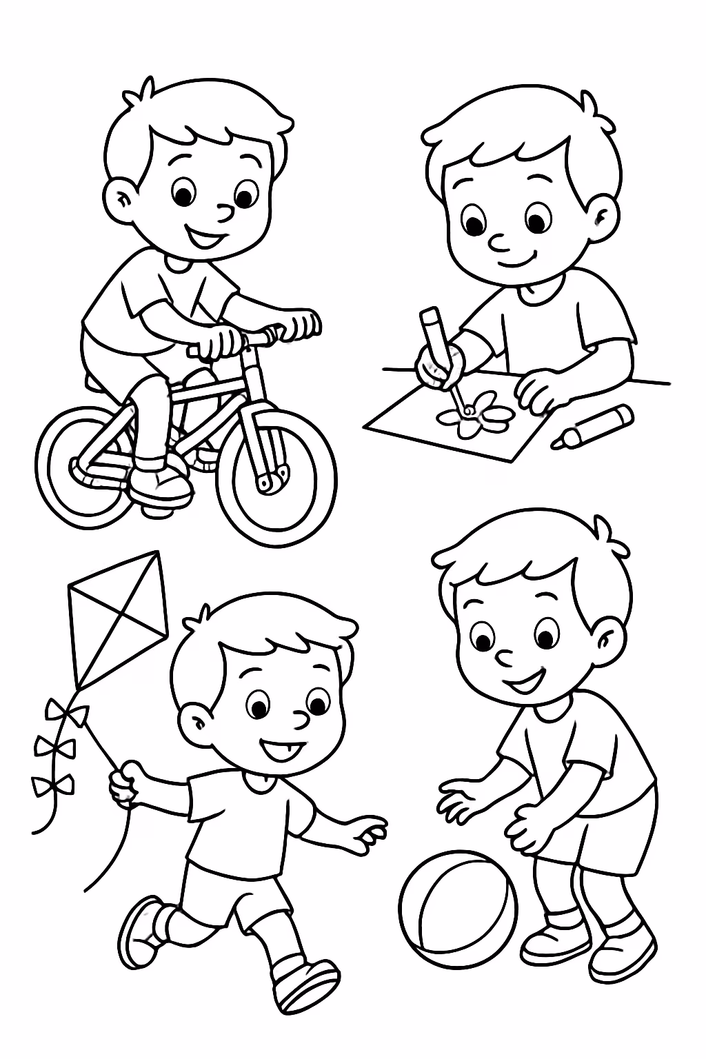 Atividades para colorir — desenho para imprimir