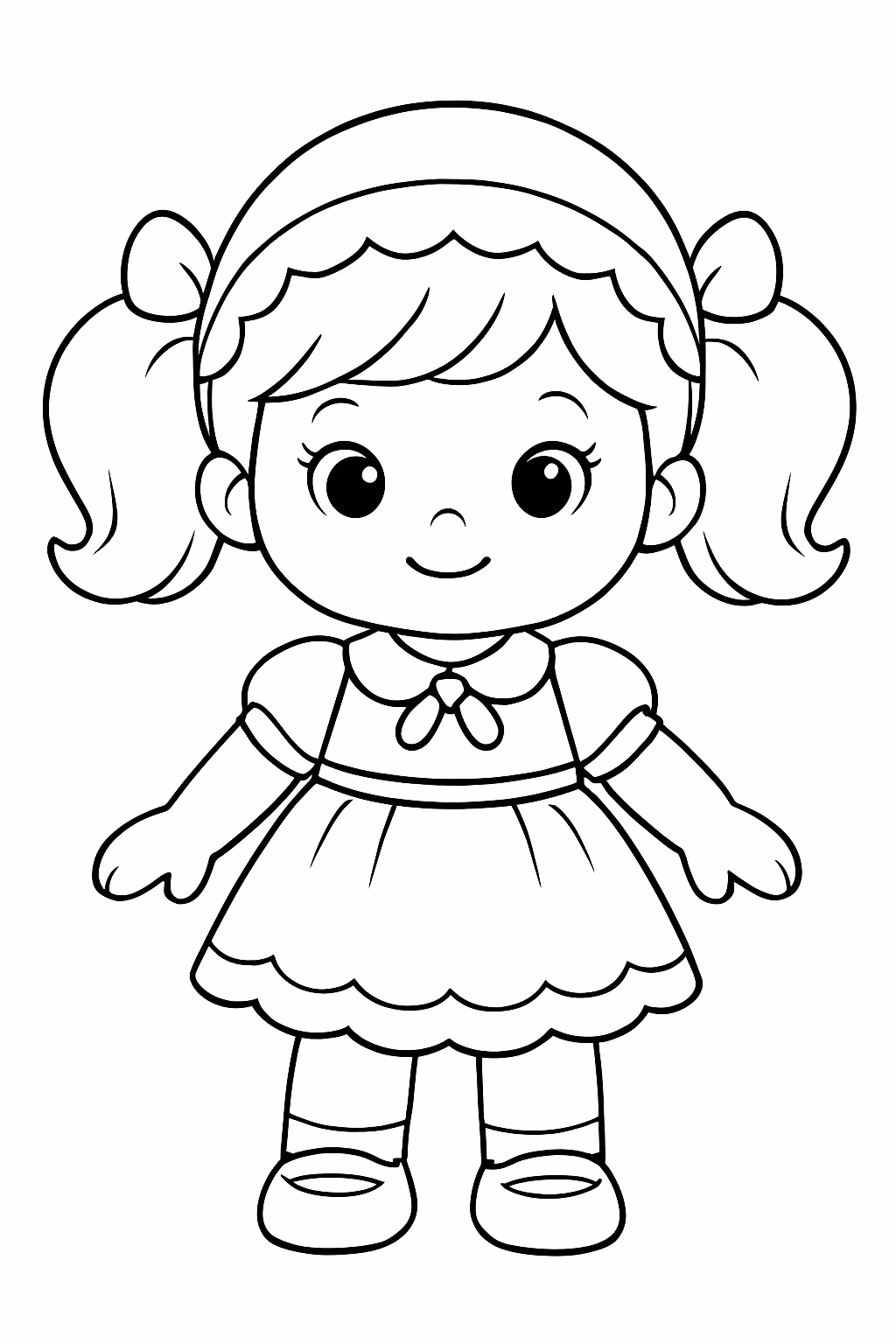 Bany alive doll para colorir — desenho para imprimir
