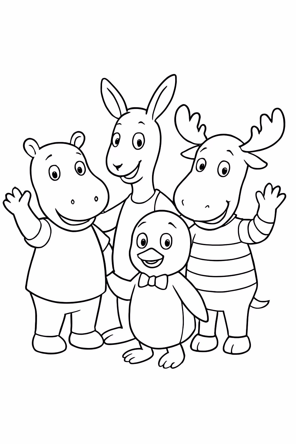 Beckardigans para colorir — desenho para imprimir