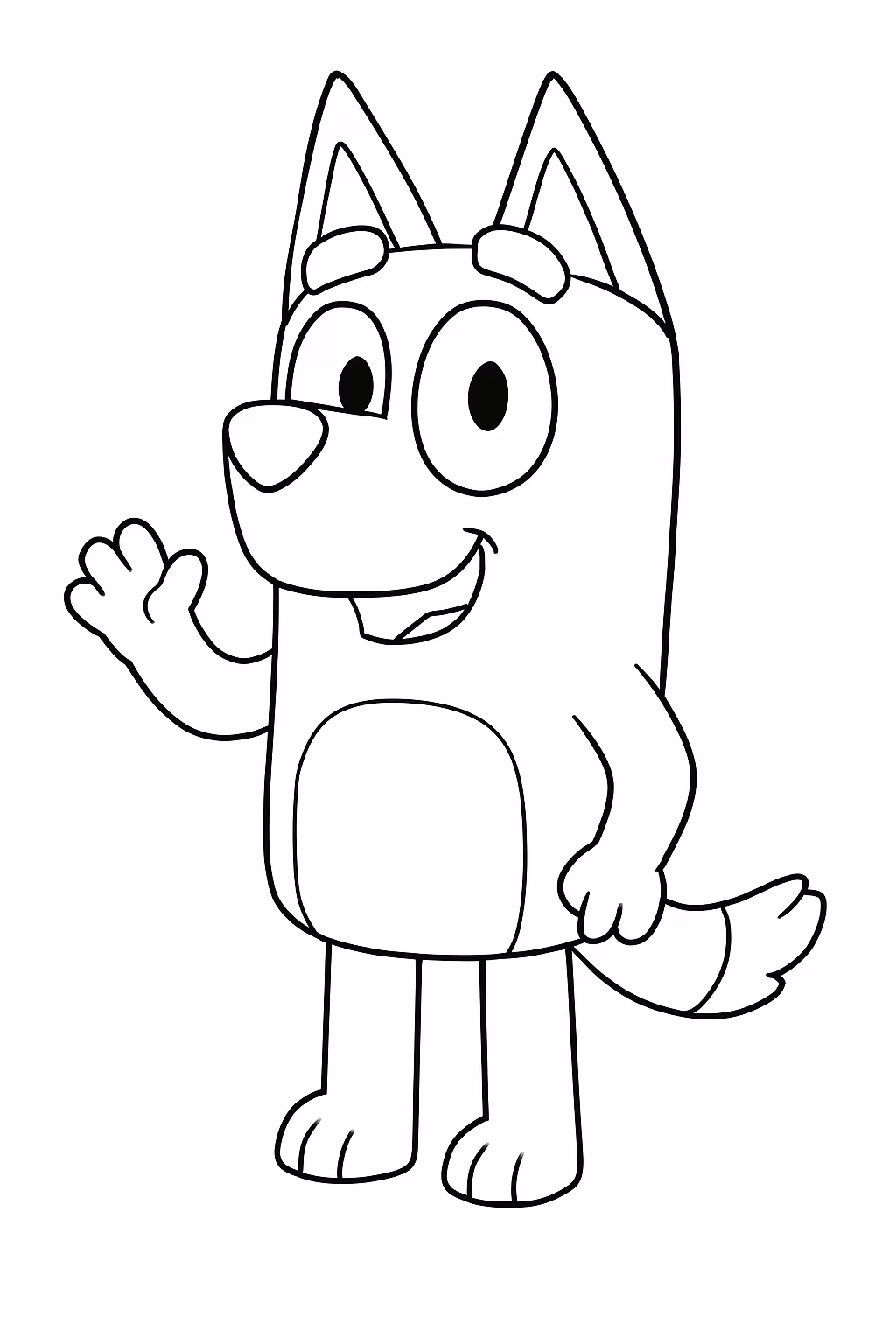 Bluey para colorir — desenho para imprimir