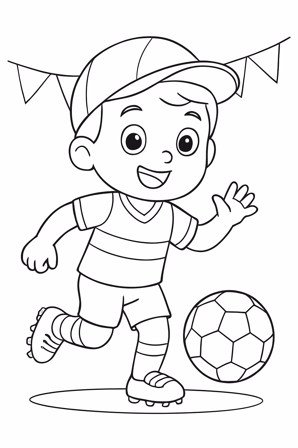Bobbie goods na copa do mundo para colorir — desenho para imprimir