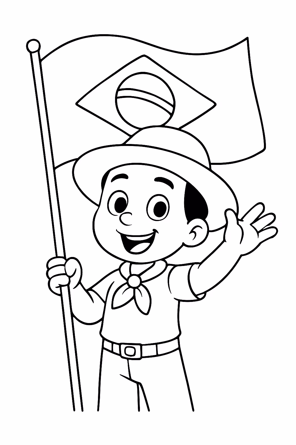 Bobie godds no brasil para colorir — desenho para imprimir