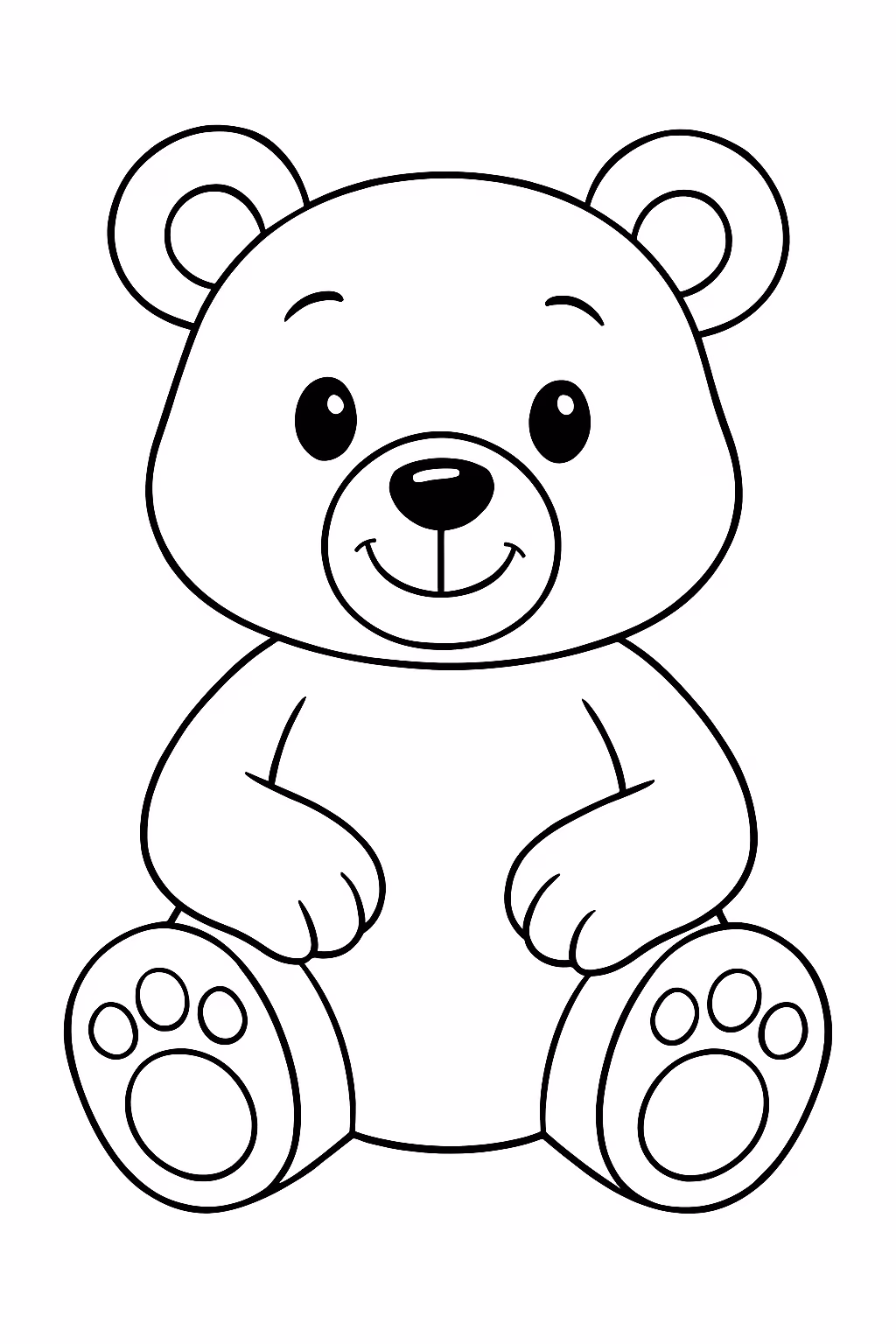 Bobiie goos urso para colorir — desenho para imprimir