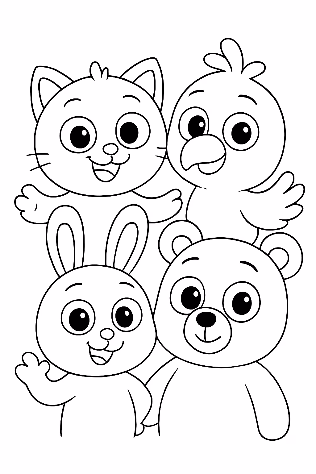 Bolofofos para colorir — desenho para imprimir