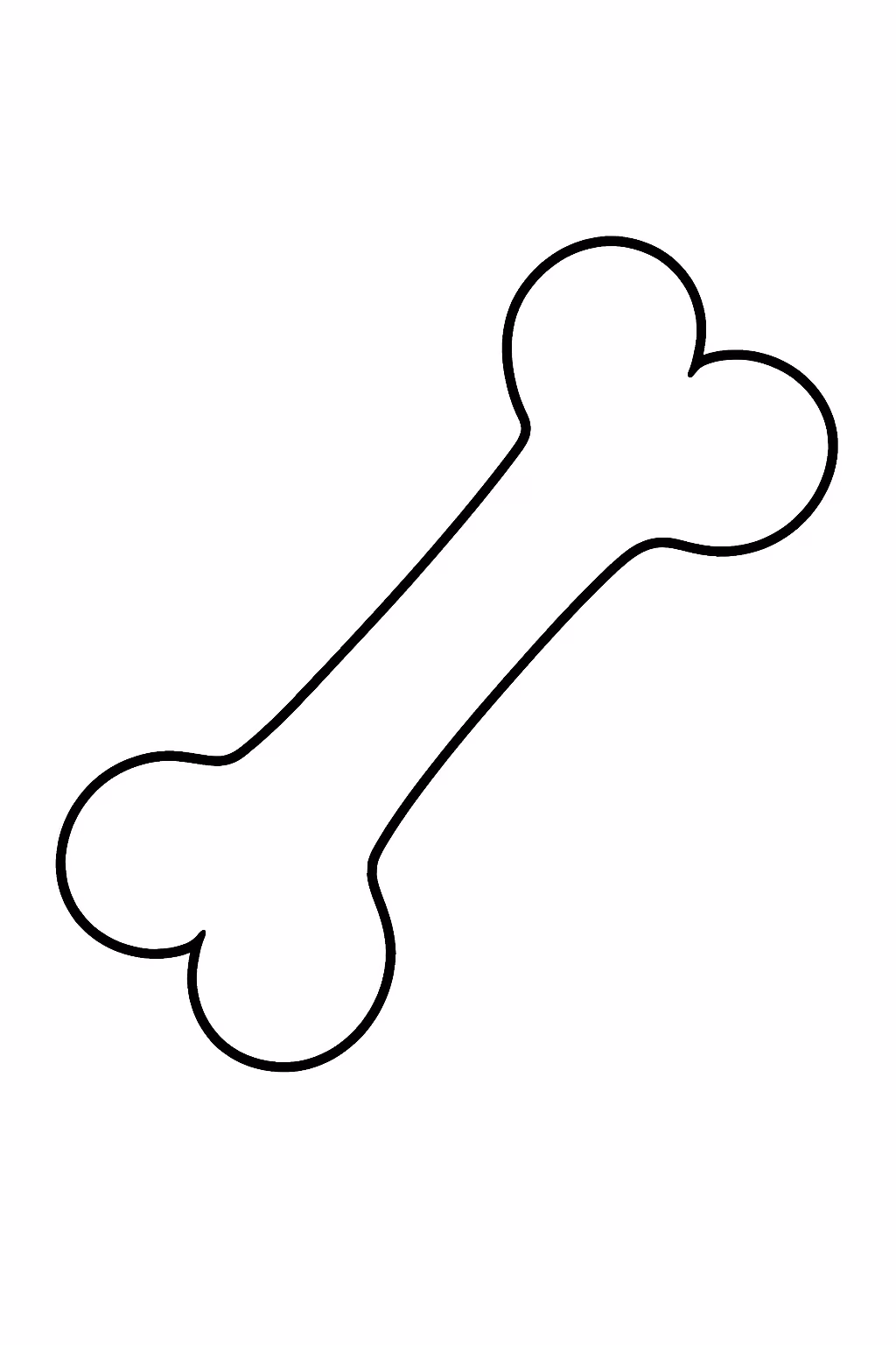 Bone para colorir — desenho para imprimir