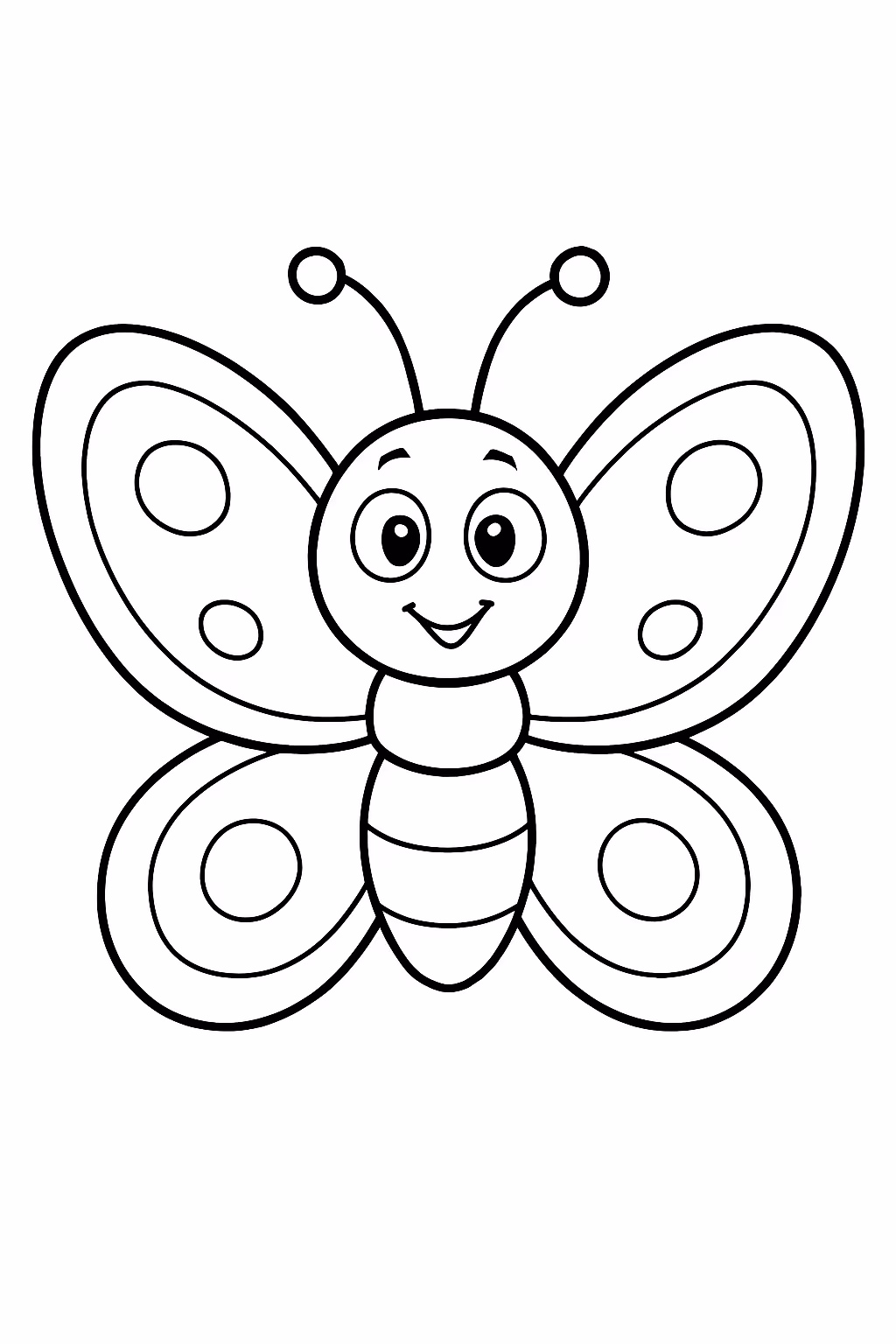 Borboleta para colorir — desenho para imprimir
