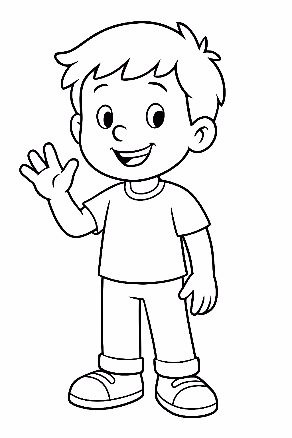 Boy para colorir — desenho para imprimir