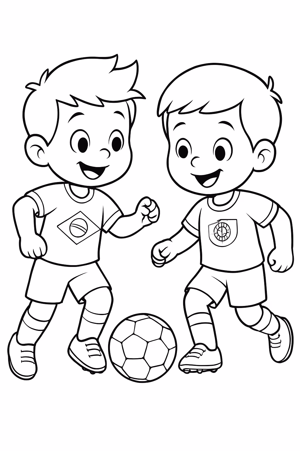 Brasil vs portugal para colorir — desenho para imprimir