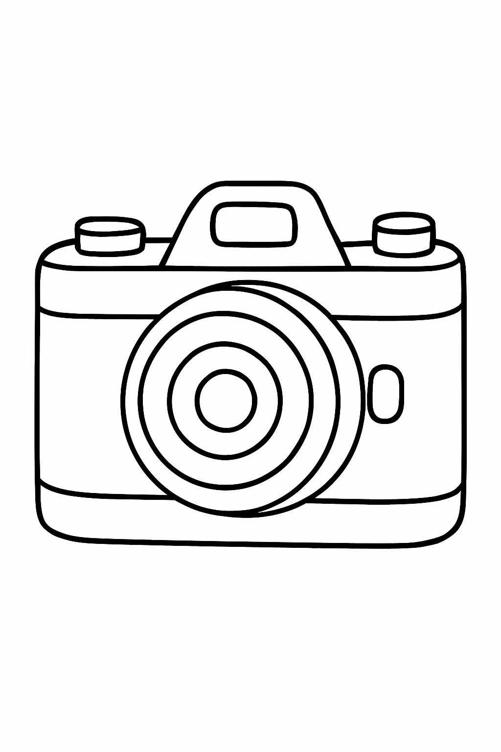 Cameras para colorir — desenho para imprimir
