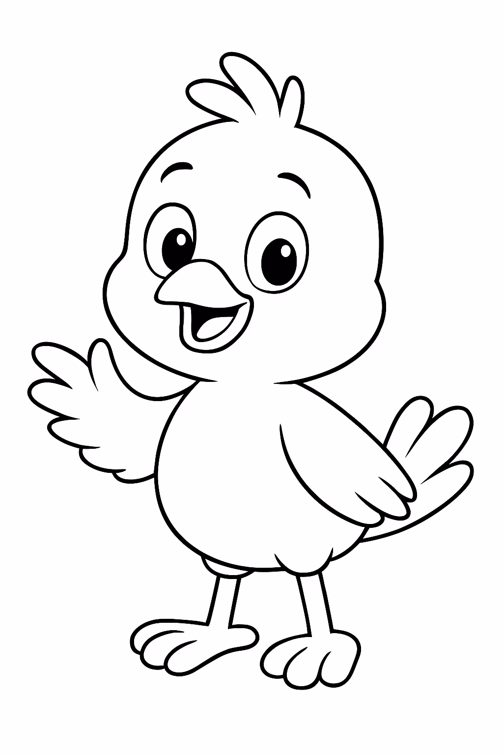 Canarinho pistoal para colorir — desenho para imprimir