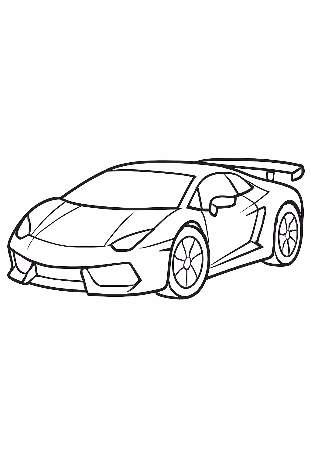 Carro lamborghini para colorir — desenho para imprimir