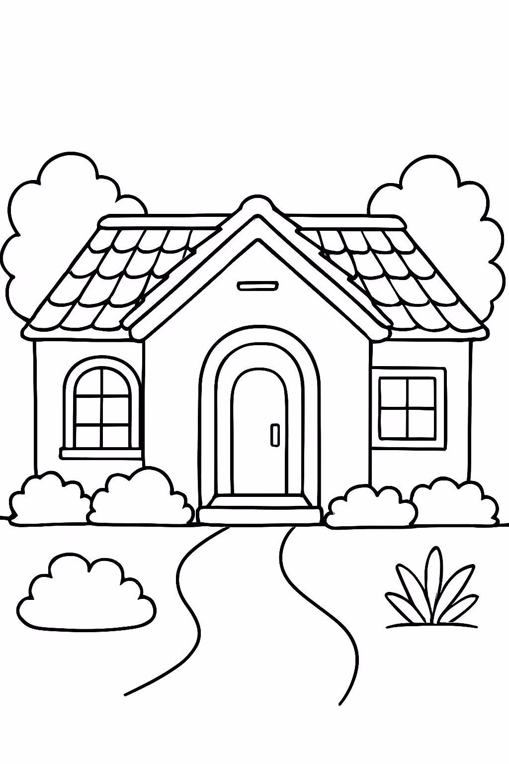 Casa do estilo terra nova uberlandia para colorir — desenho para imprimir
