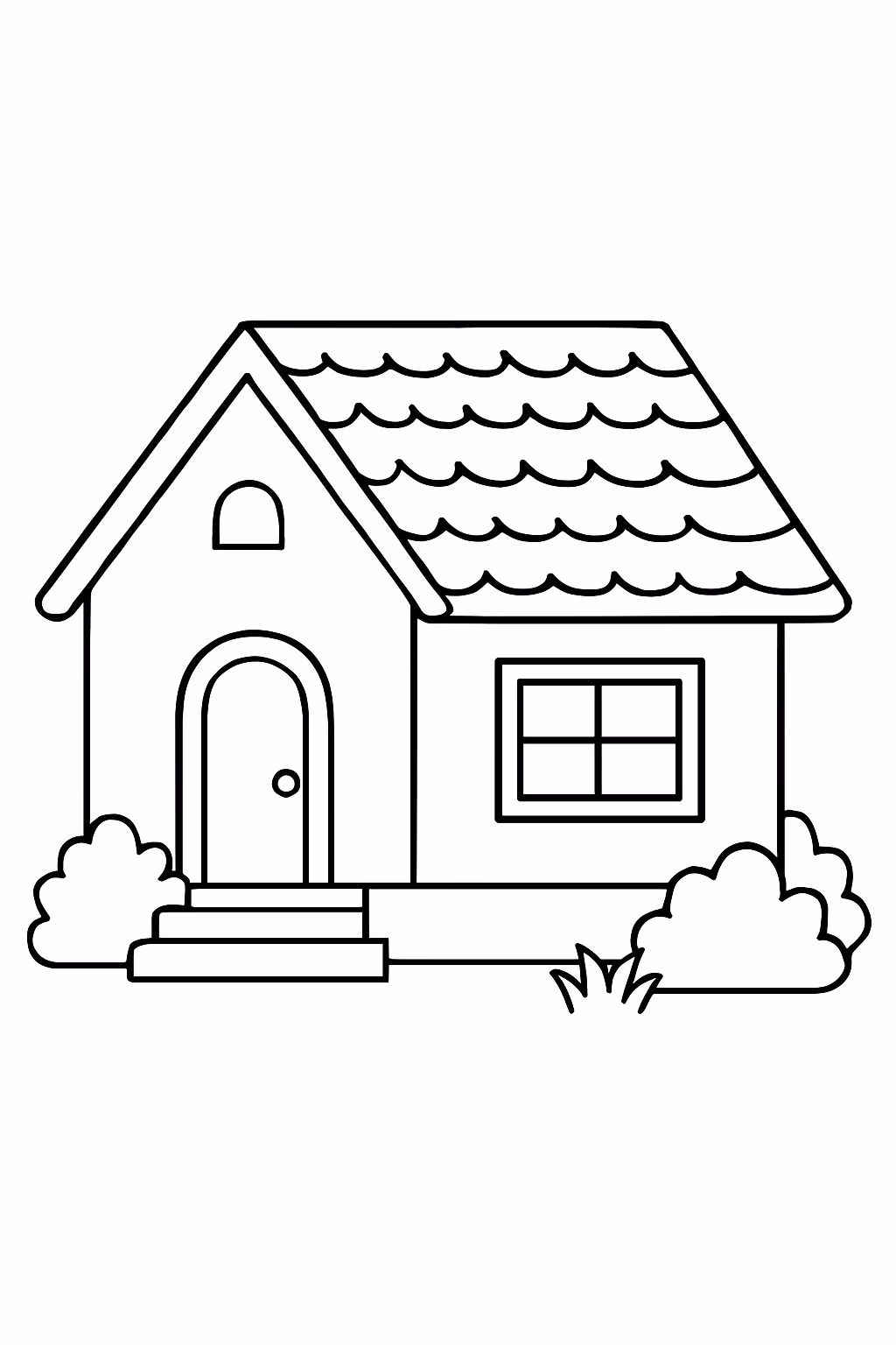 Casa do estilo terra nova uberlandia igual para colorir — desenho para imprimir