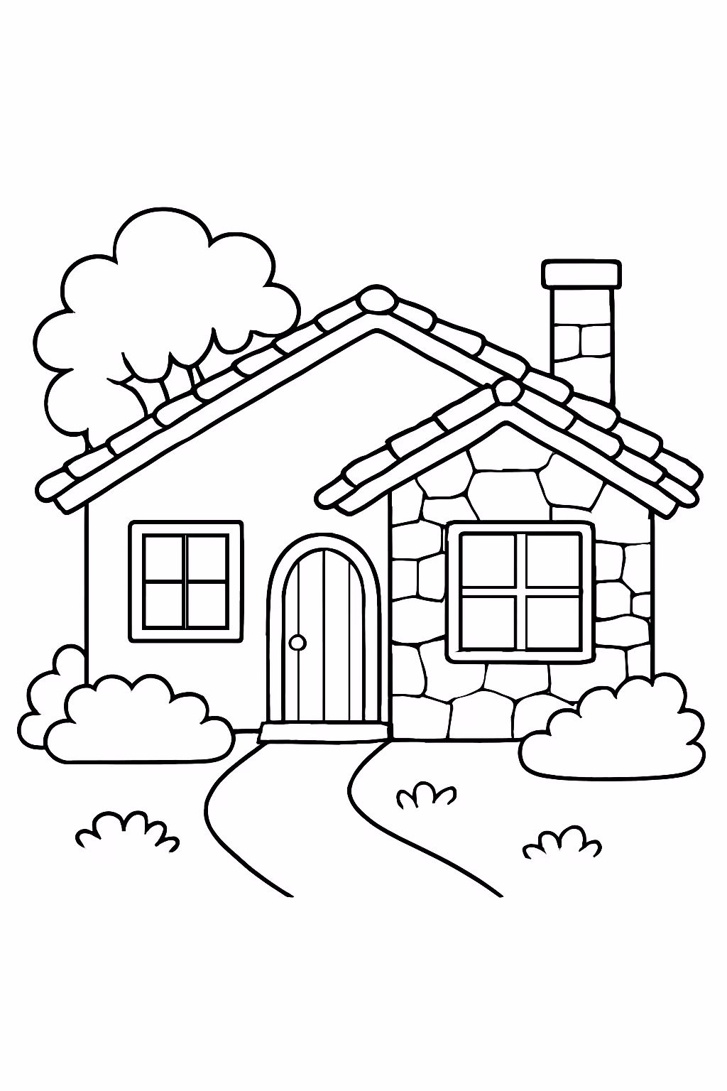 Casa do estilo terra nova uberlandia igual igual para colorir — desenho para imprimir