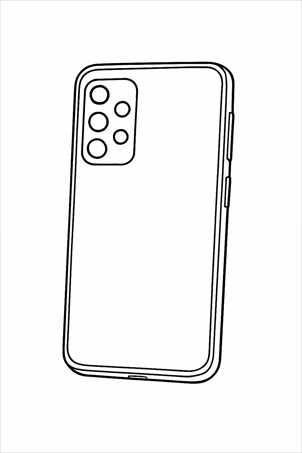 Celular sansung a23 5g para colorir — desenho para imprimir