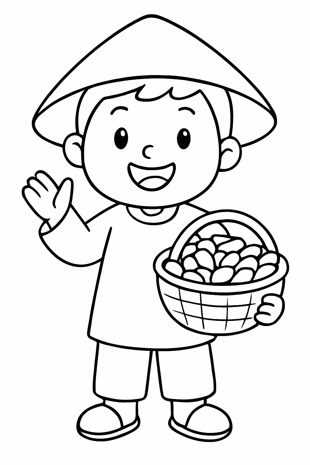 Chedou para colorir — desenho para imprimir
