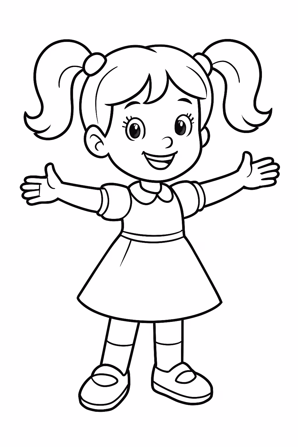 Chiquititas para colorir — desenho para imprimir