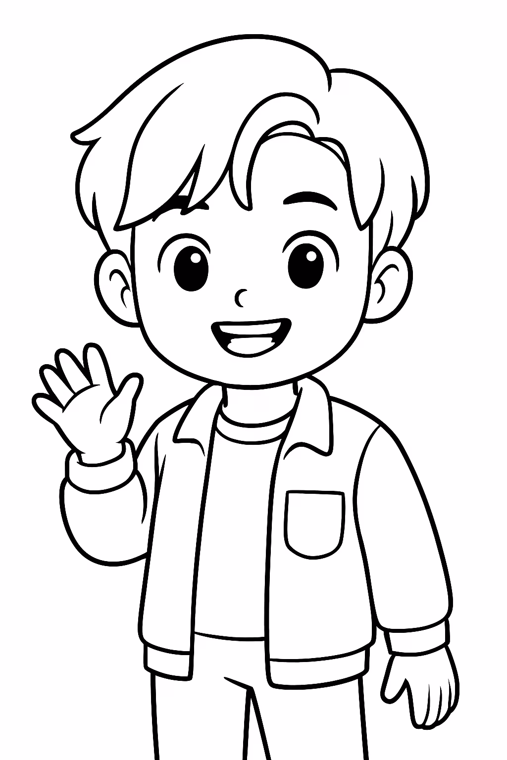 Choisan ateez coreano para colorir — desenho para imprimir