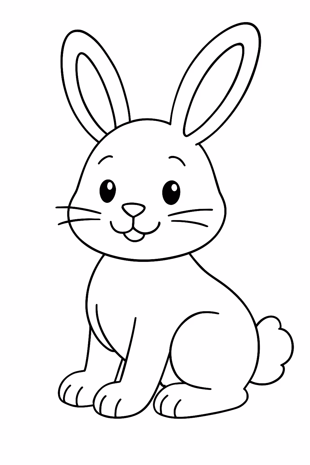 Coelho para colorir — desenho para imprimir