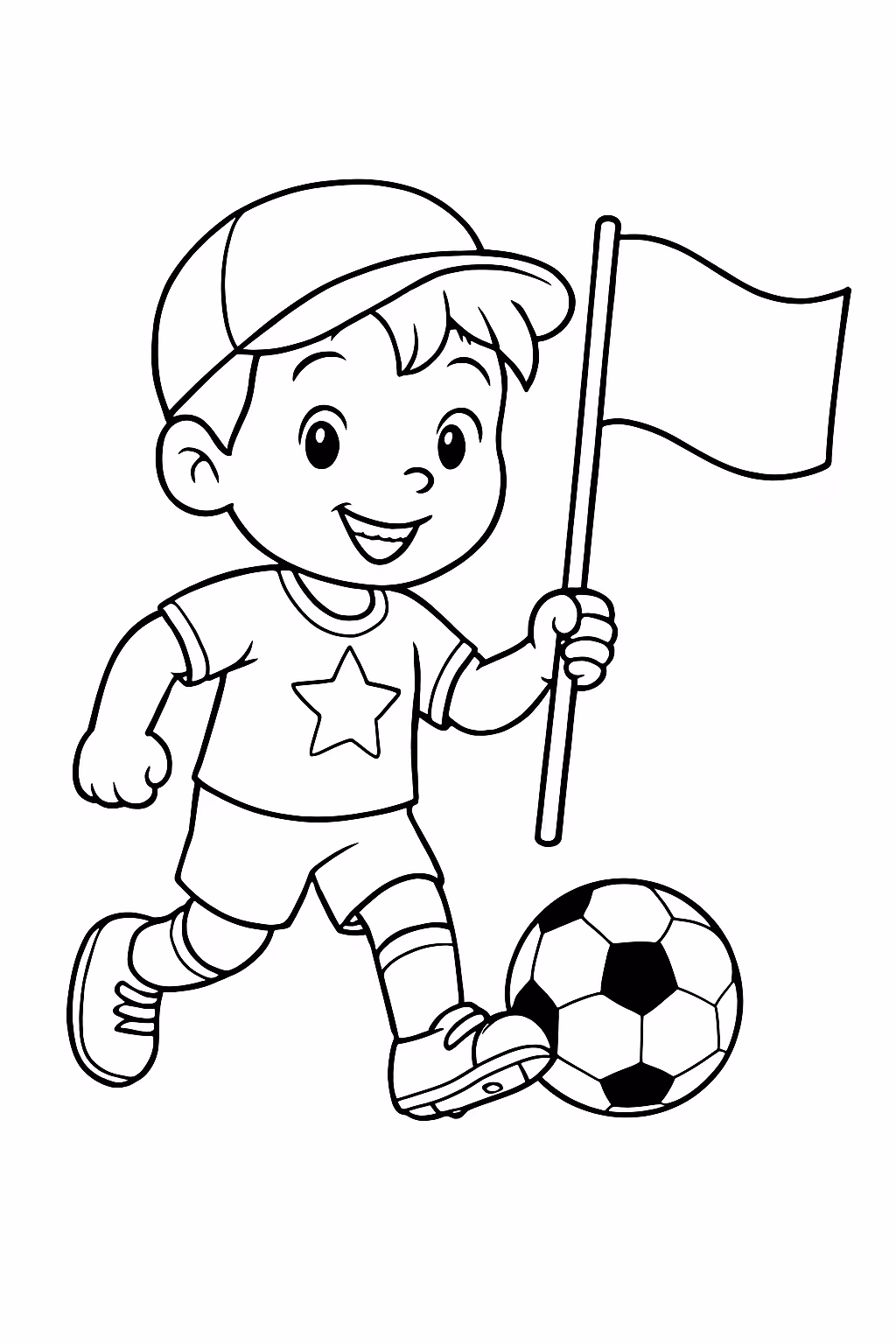 Coisas relacionada a copa para colorir — desenho para imprimir